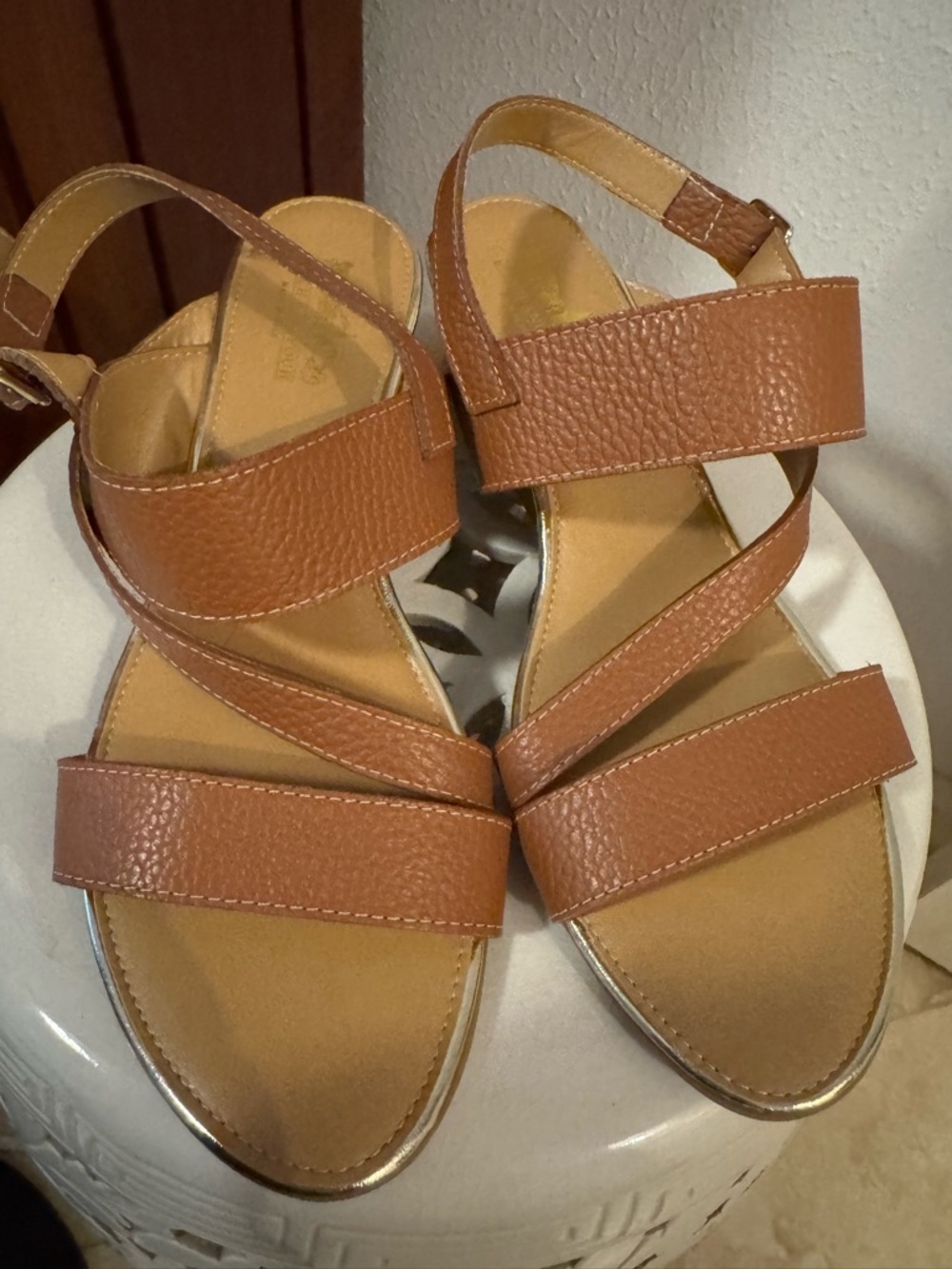 Coach and Four “Columbia” Sandal in Brown - Picture 3 of 5